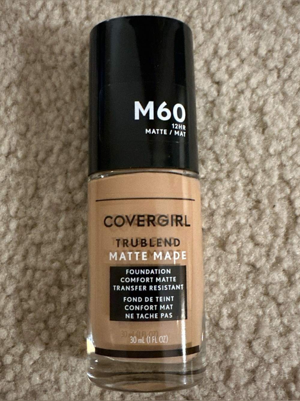 CoverGirl trueblend matte liquid foundation shade M60 natural beige new